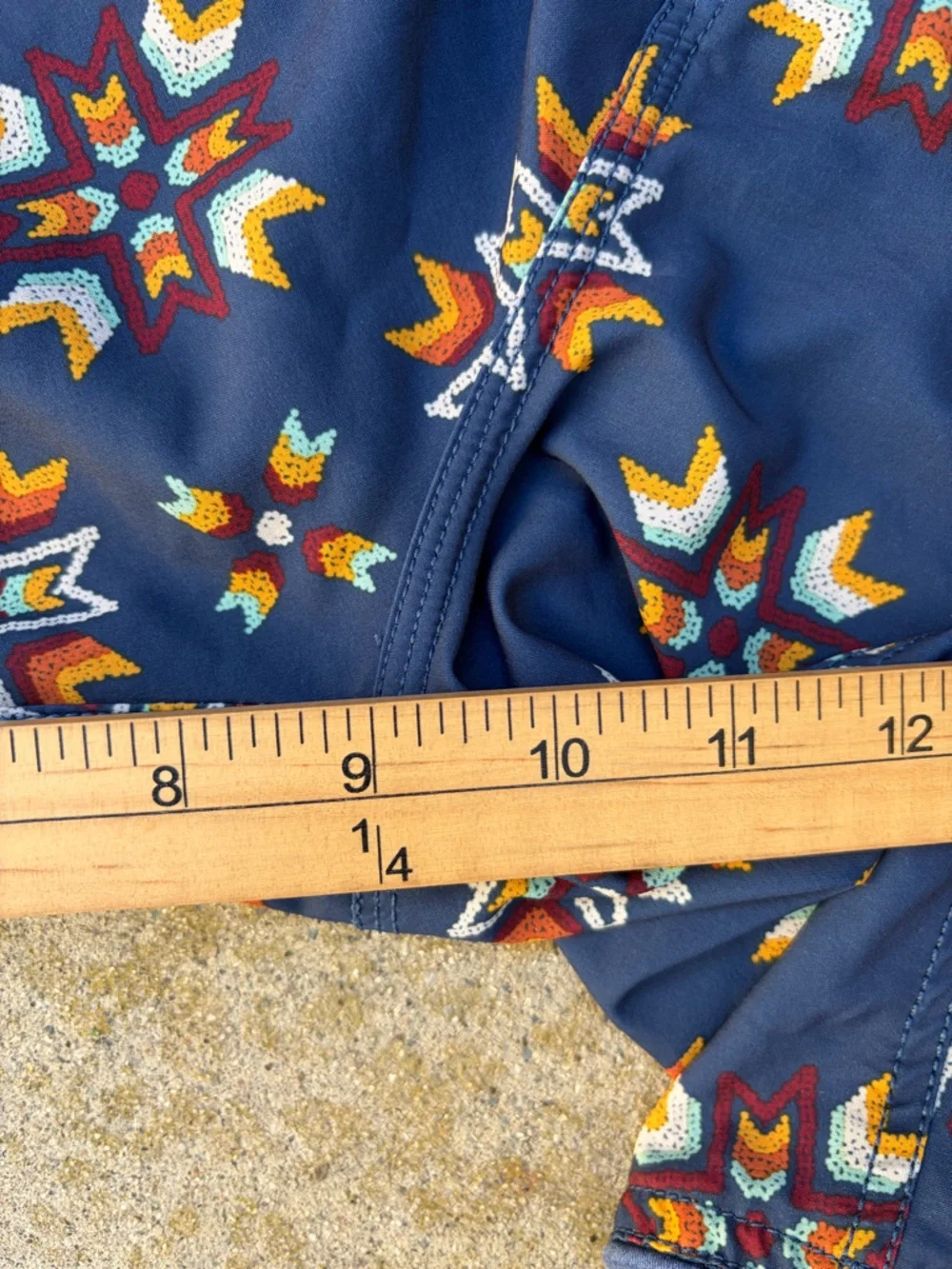 Men's Roark Board Shorts Multicolor Geometric 34 Aztec Southwest Beach Surf Swim